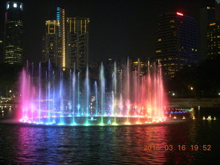Malaysia - Kuala Lumpur food tour - twin Petronas towers fountains