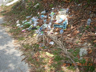 Malaysia - Kuala Lumpur - Exciting Mountain Hike - trash on road