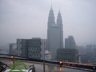 Malaysia - Kuala Lumpur - Heli Lounge Bar - twin Petronas towers