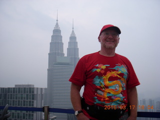 Malaysia - Kuala Lumpur - Heli Lounge Bar - Petronas Towers and Adam