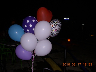 Malaysia - Kuala Lumpur - Heli Lounge Bar- somebody's birthday balloons
