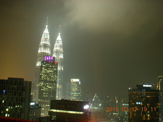 Malaysia - Kuala Lumpur - Heli Lounge Bar- twin Petronas towers