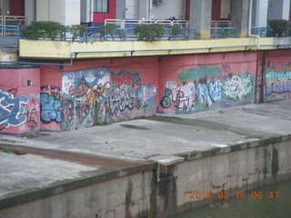 Malaysia, Kuala Lumpur, Geo Hotel run - canal graffiti