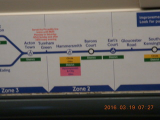 London tube ride - Acton Town and others