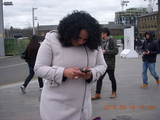 31 99k. London - outside with Malavika - herself