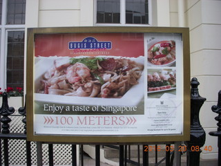London Gloucester Road Hyde Park run - Singapore food