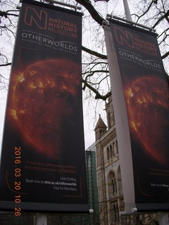 London Natural History museum signs