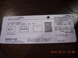 airline boarding pass
