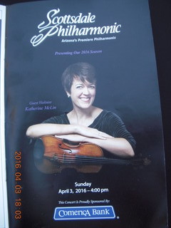 Scottsdale Philharmonic program with Katherine McLin
