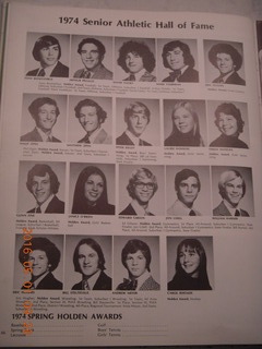 El Delator CHS yearbook 1974 - Athletic Hall of Fame