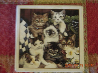4 9ck. cat coaster