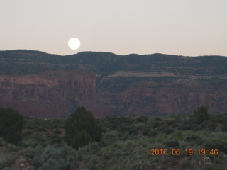 Gateway Canyon Resort - moonrise