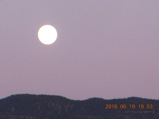 moonrise over the Grand Canyon