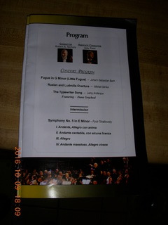 Philadelphia Orchestra program