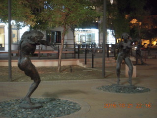 outside Symphony Hall - statues
