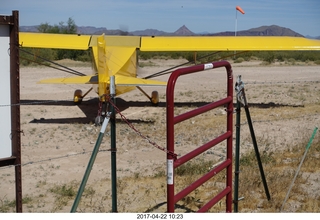 453 9nn. Alamo Lake - Wayside - Larry's yellow airplane