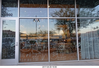 math-formulae on restaurant window