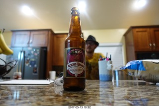 Noah and Melissa housewarming party - apple beer bottle