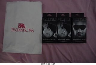 Fascinations blindfolds for Ana