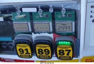 see-inside electronics of petrol gasoline pump