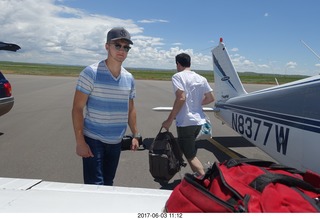 Tannis picking us up