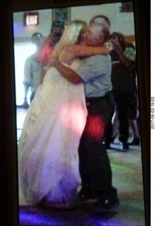 Jonathan and Jamie wedding reception - Adam and Jamie dancing (cell phone picture)