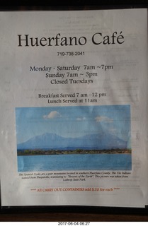 Walsenburg, Colorado - Huerfano Cafe