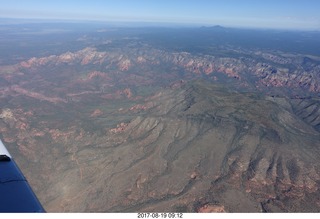 aerial - near Sedona