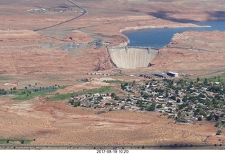 aerial - Glen Canyon Dam