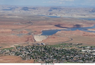 aerial - Glen Canyon Dam