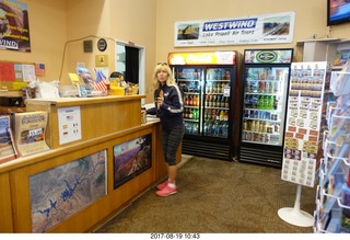 Page Airport - Kim in the store