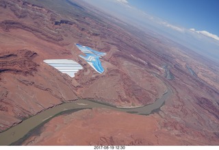 aerial - Canyonlands - Potash Ponds - Caveman Ranch airstrip