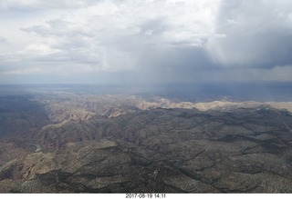 aerial - Book Cliffs - Desolation Canyon - clouds