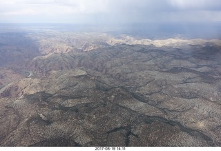 aerial - Book Cliffs - Desolation Canyon - clouds