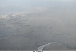 aerial - Sand Wash area - clouds and rain