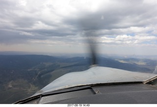 aerial - Sand Wash area - clouds and rain