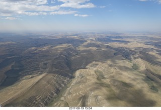 aerial - Sand Wash area - clouds and rain