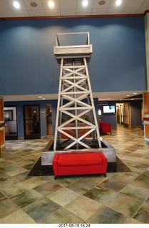 Rock Springs Holiday Inn - oil rig sculpture