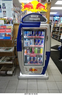 Rock Springs convenience store - gas pump energy drinks
