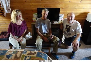 58 9sl. Thermopolis El Rancho Motel - eclipse friends - Kim, Ron, Adam