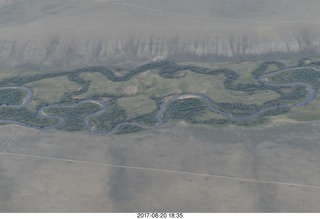 aerial - Thermopolis Hot Springs to Riverton