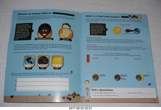 Junior Ranger Eclipse Explorer booklet