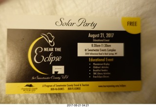 eclipse card at hotel