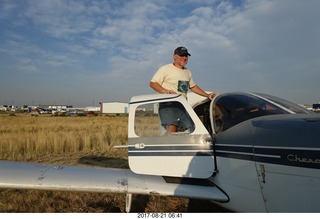 Riverton Airport - Adam leaving N8377W