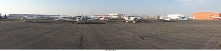 24 9sm. Riverton Airport - airplanes in panorama