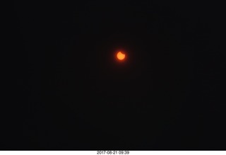 Riverton Airport eclipse - partial