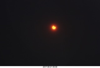 Riverton Airport eclipse - partial