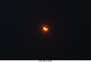 Riverton Airport eclipse - partial