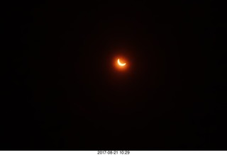 Riverton Airport eclipse - partial