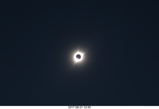 59 9sm. Riverton Airport total solar eclipse